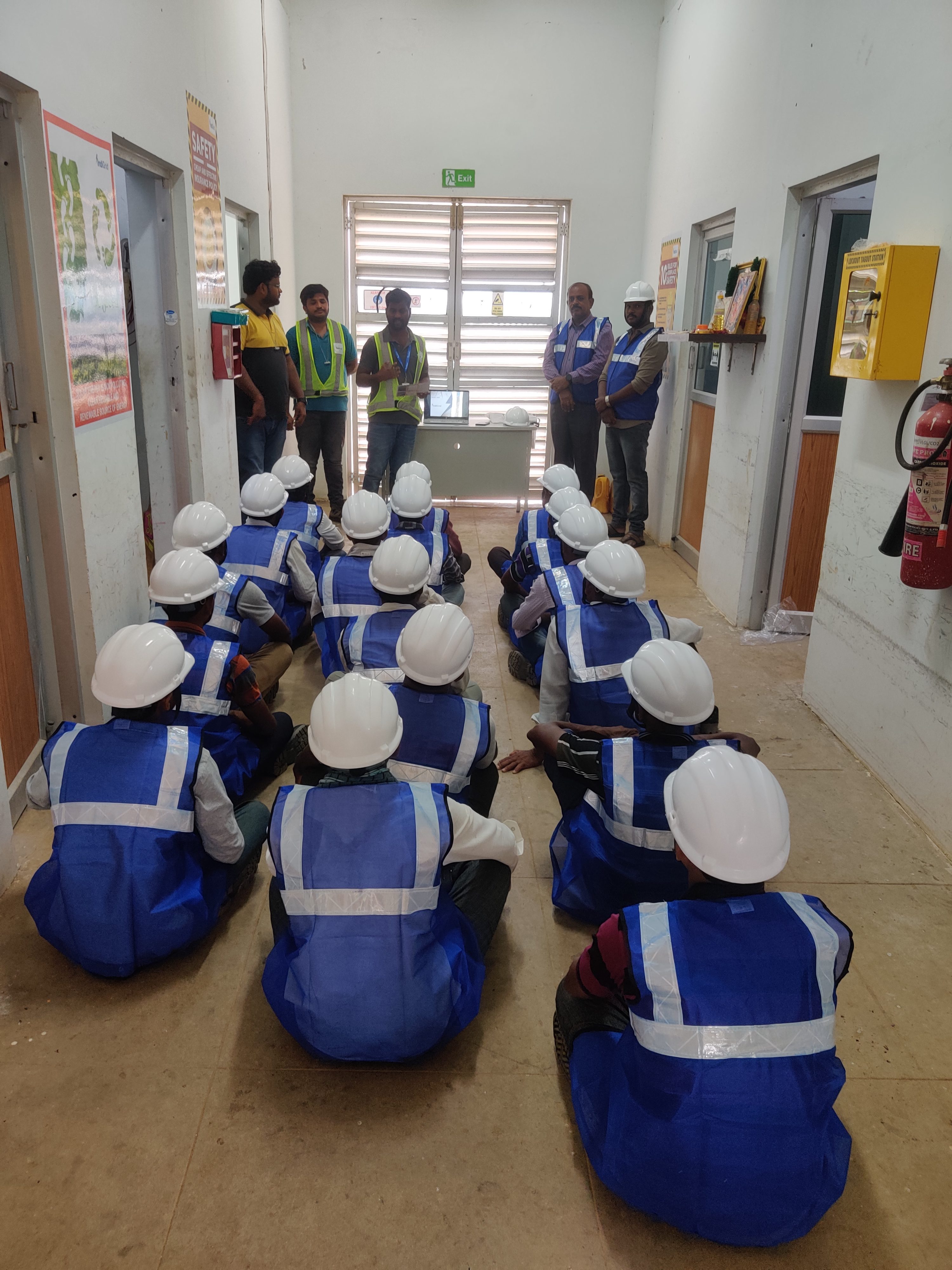 Indoor classroom session for the Solar Panel Maintenance Skill Training programme